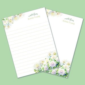 Chrysanthemum Notepads (Set of 2)