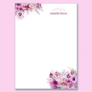 Dusty Pink Boho Single Pad – No Lines