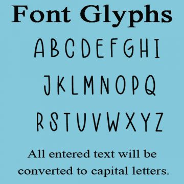 Book Apple Font Glyphs