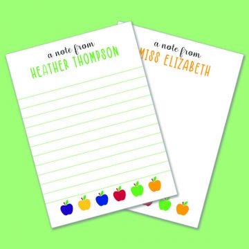 Colored Apple 2 pads – Green Orange