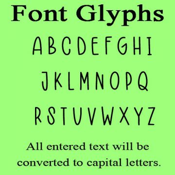 Colored Apple Font Glyphs