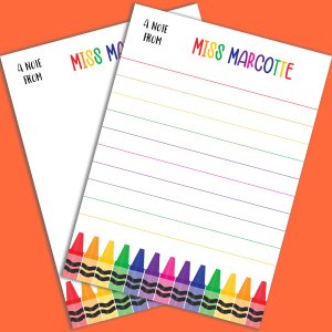Crayon Notepads (Set of 2)