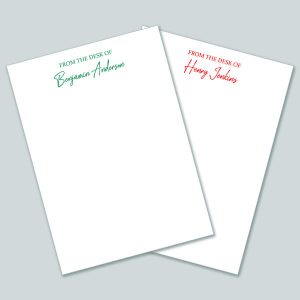 Signature Font Notepads (Set of 2)