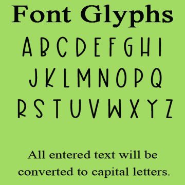 White Apple Font Glyphs