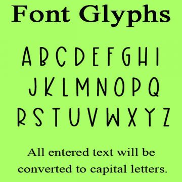 Worm Apple Font Glyphs