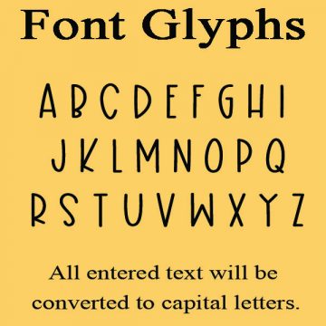 Writing Pencil Font Glyphs